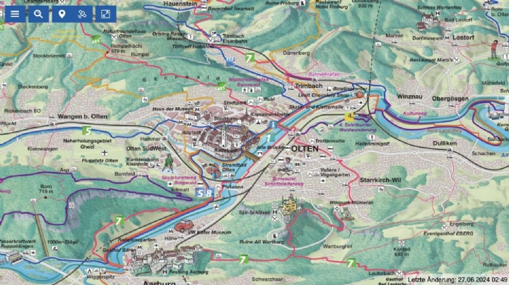 Erlebniskarte – Olten, Gösgen, Gäu und Aarburg